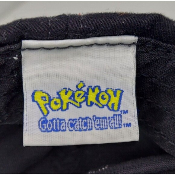 Rare Vintage Pokemon Hat 00's  Mewtwo Pikachu Youth Cap Strapback Blue/Black - Picture 8 of 10